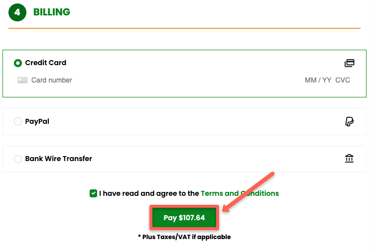 click on pay to get the A2 hosting plan with discount.