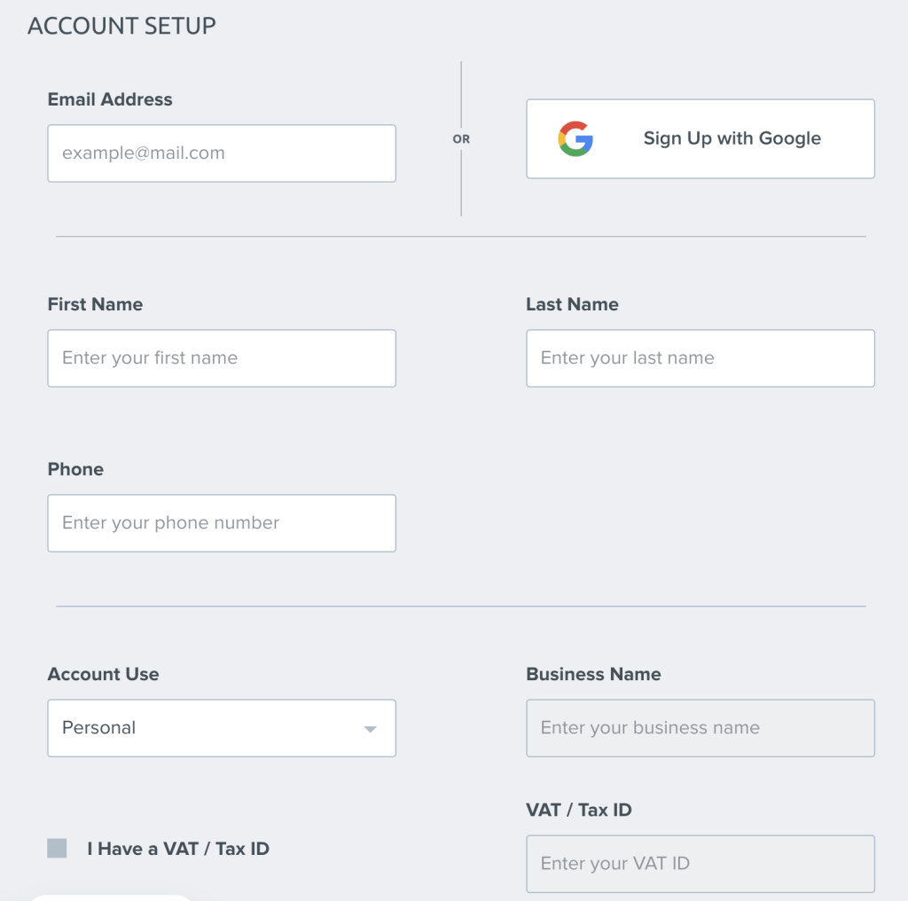 Enter the details of the users