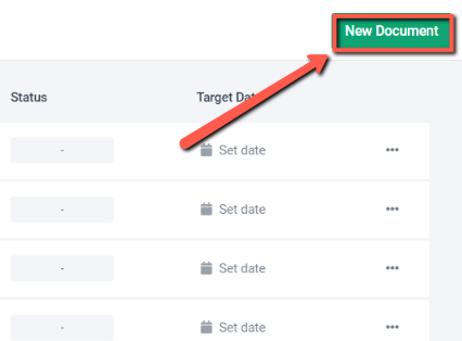 frase.io, new document selection button image