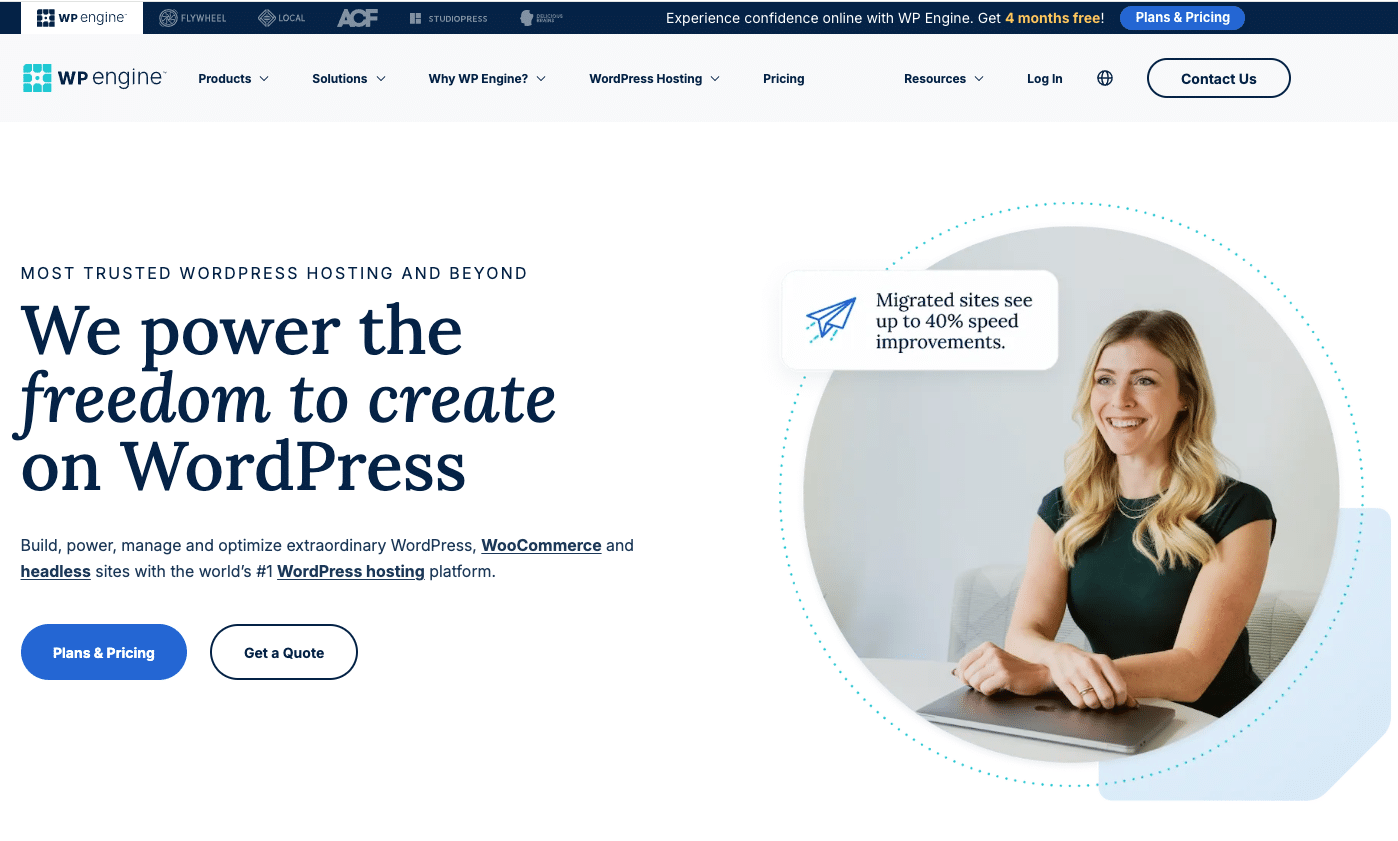 WP Engine coupon code: WP Engine login page