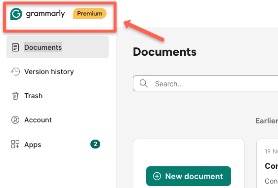 My Grammarly preimum account