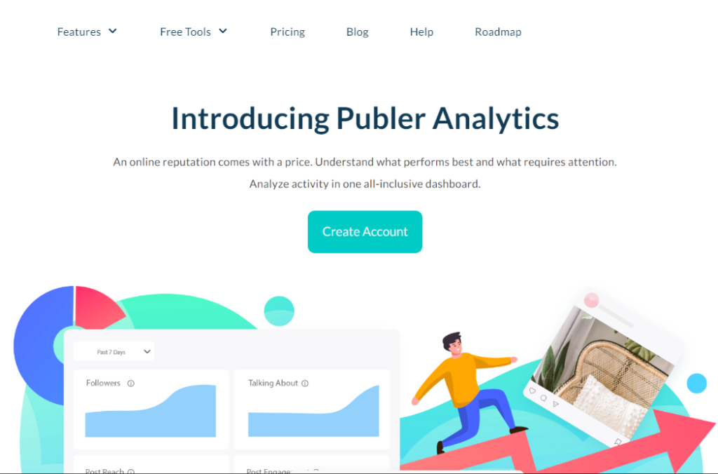 Publer review: Login page of Publer