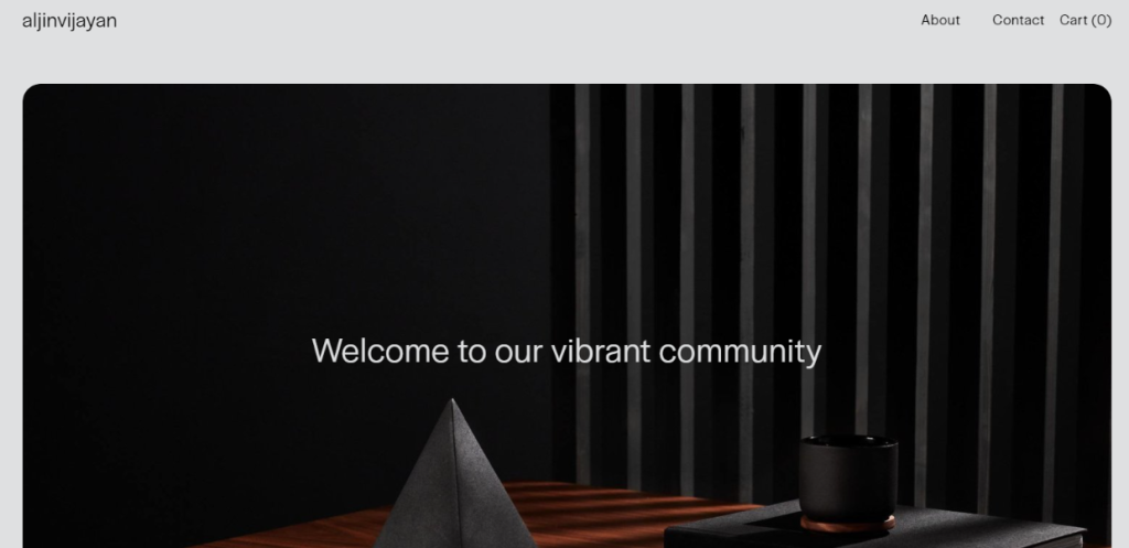 Squarespace review: atlast here is my home page, that created by Squarespace