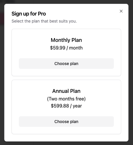 Easygen monthly and annual plan