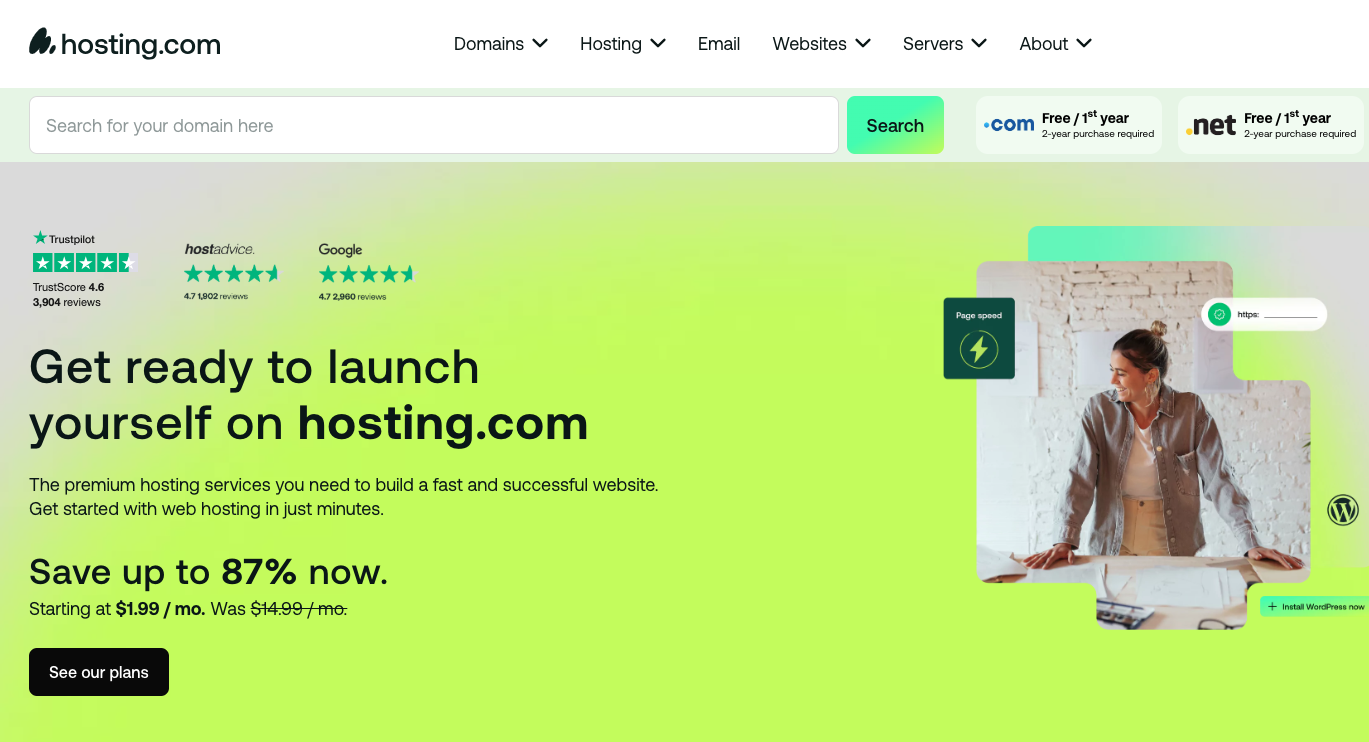 Web hosting deals: Hosting.com(Formally A2 hosting) discount page