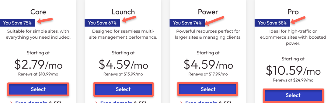 These are the four Inmotion discounts