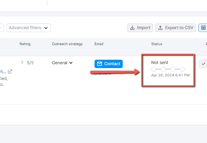 After sending the mail, you can track the mail here. The four dots for, email sent, email delivered, and email were read by the receiver and got a reply for your mail.