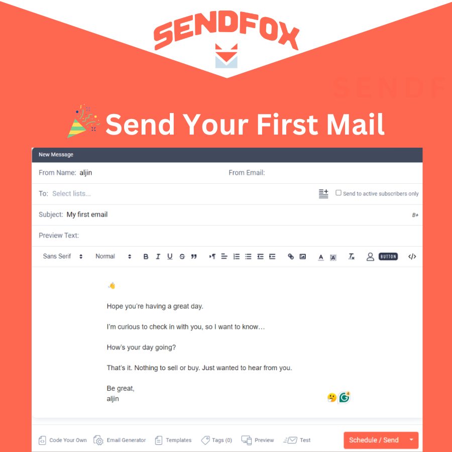 Sendfox review