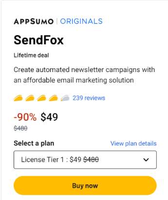 SendFow lifetime deal