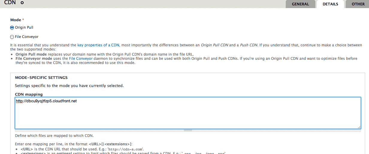 cloudfront drupal cdn settings