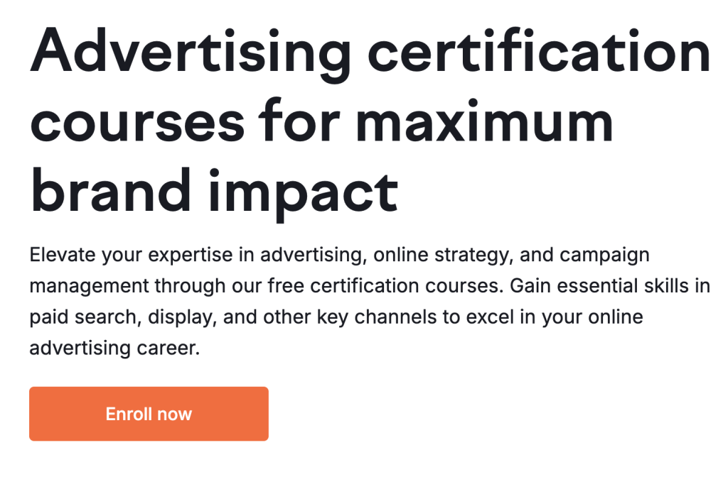 Free Advertising Course in Semrush Academy