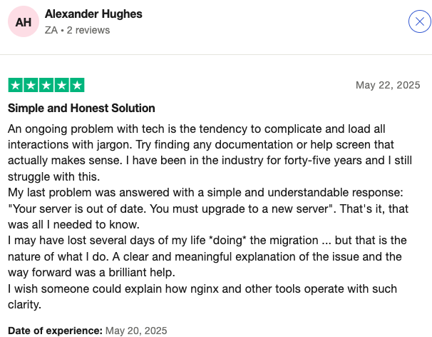 DigitalOcean user review