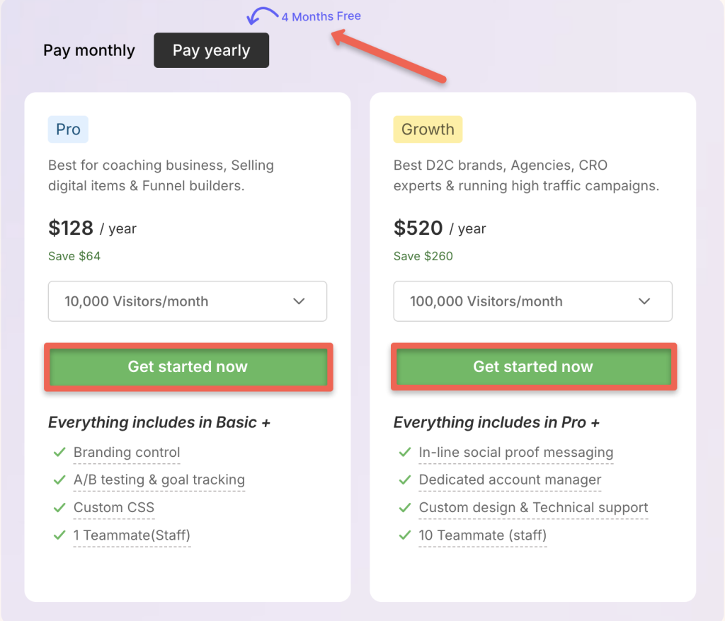 Wisernotify coupon: Claim the best deal: Save 50% OFF on every Wisernotify annual Pro and growth plan and get four months free of use. 