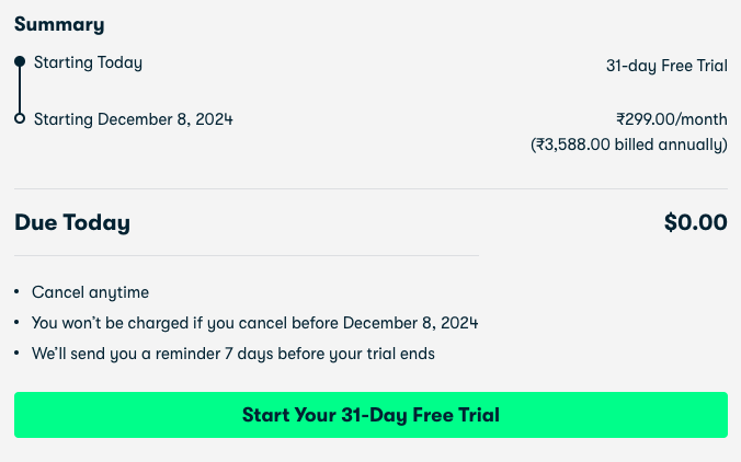 Skillshare 31-day free trial