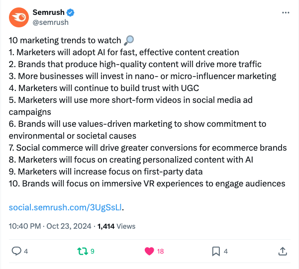Sermush gives the 10 digital marketing trends