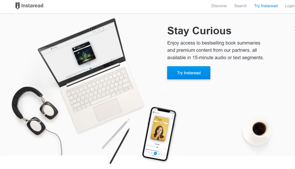 Best Book Summary App: Instaread login page
