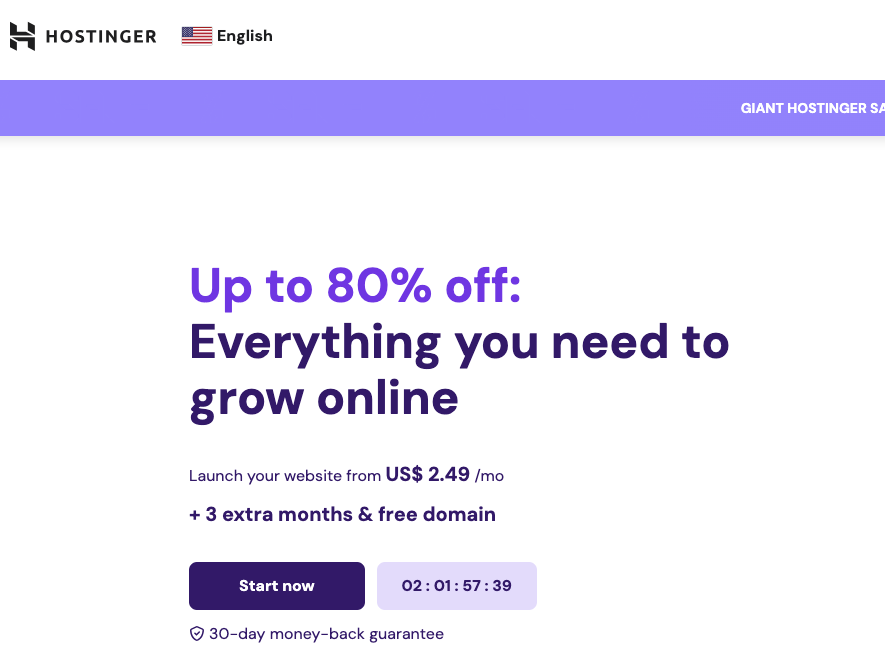 ow Cost Web Hosting Service: Hostinger