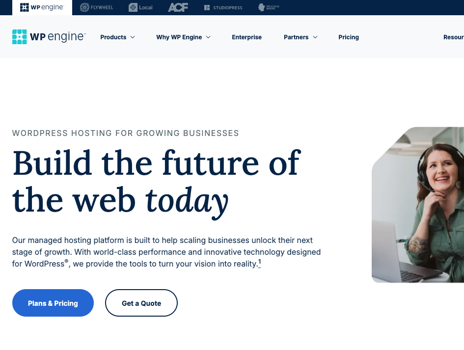 WP engine login page