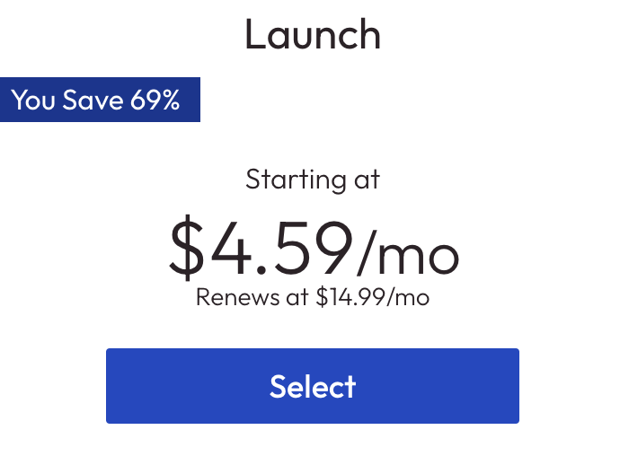 Inmotion coupon: Get 69% OFF on Inmotion core hosting. Monthly the user need to pay $4.59 and annually $58.08. So the user can save up to $124.80 annually
