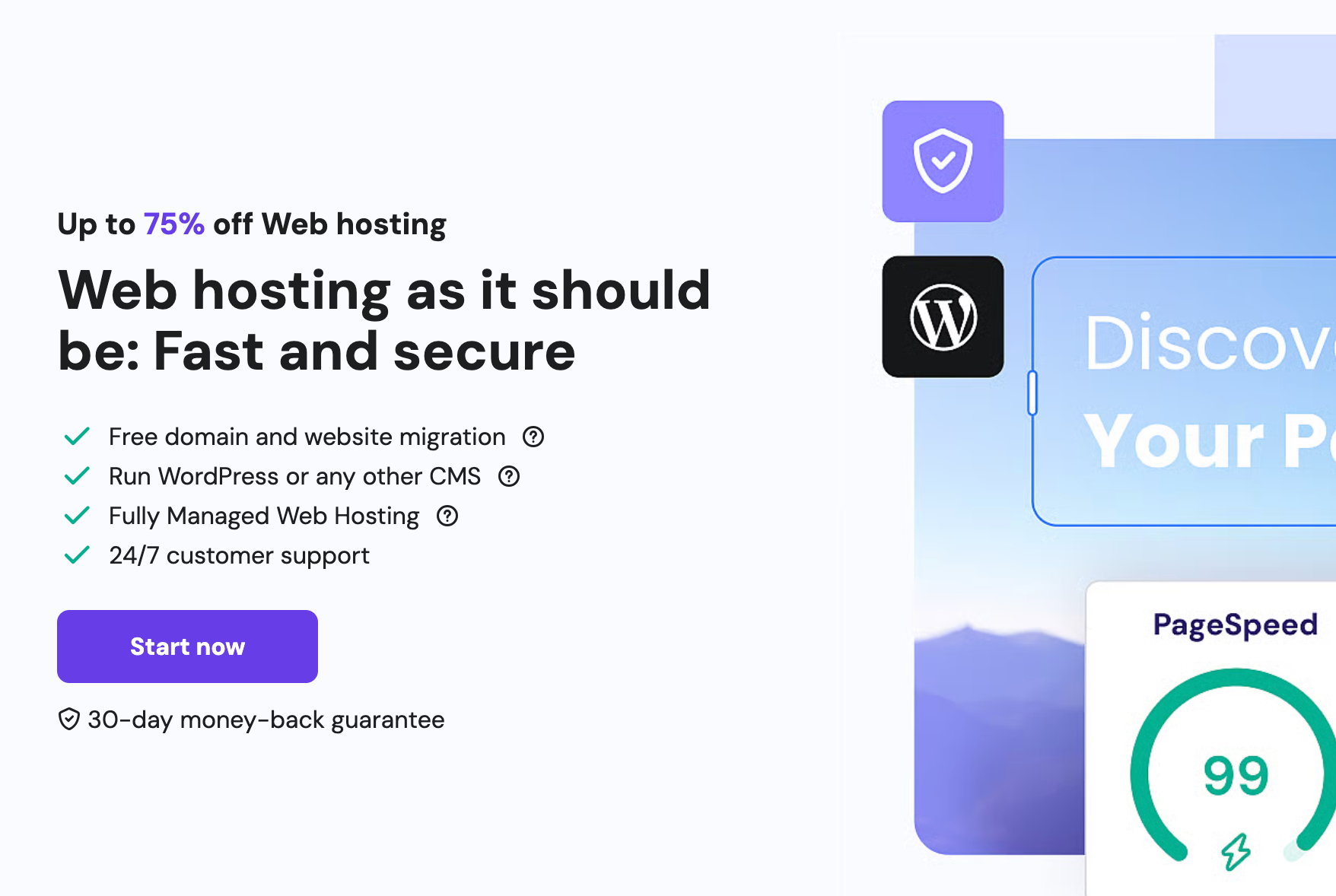 Web hosting deals: Hostiger discount page