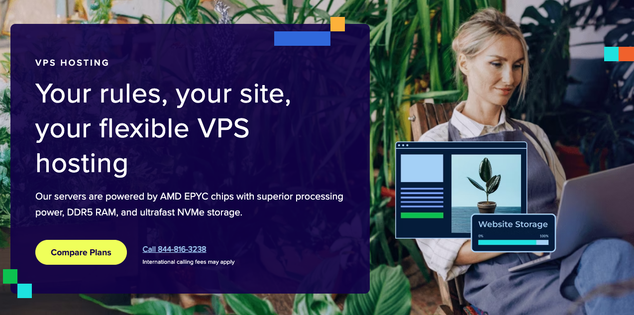 Bluehost VPS Hosting Page