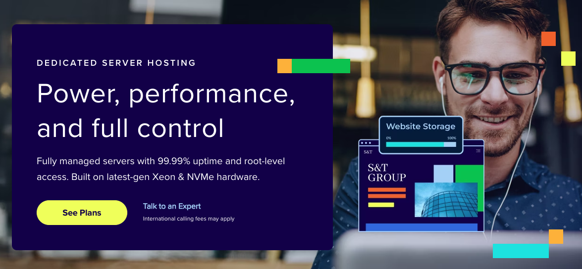 Bluehost Dedicated Hosting Page