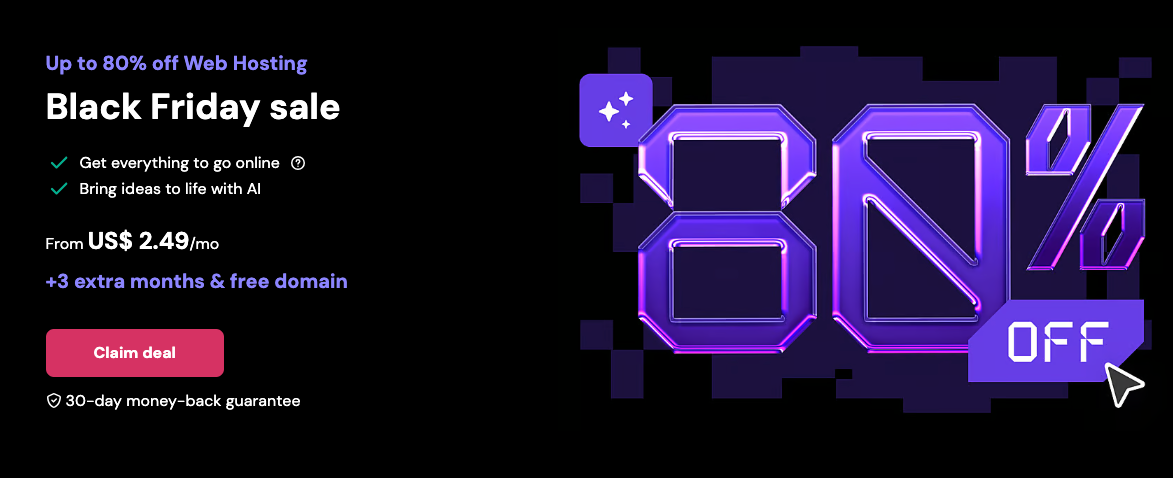 Hostinger Black Friday Sale(LIVE)