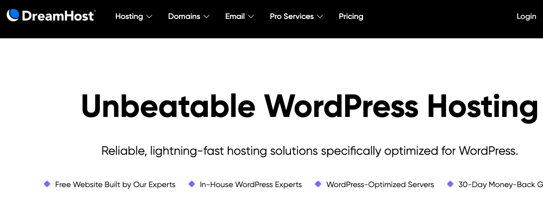 WordPress Black Friday Deals for DreamHost hosting