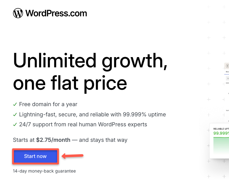 WordPress.com hosting website