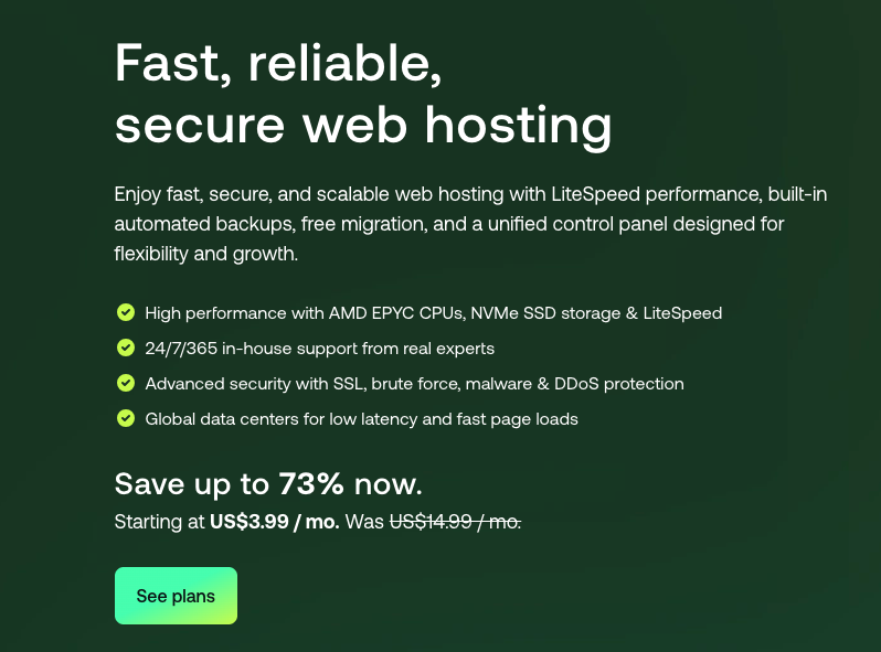 A2 hosting coupon code: 73% discount on web hosting of A2 hosting