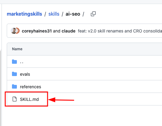 click the SKILL.md file
