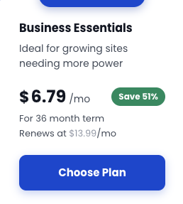 Bluehost Business essentials