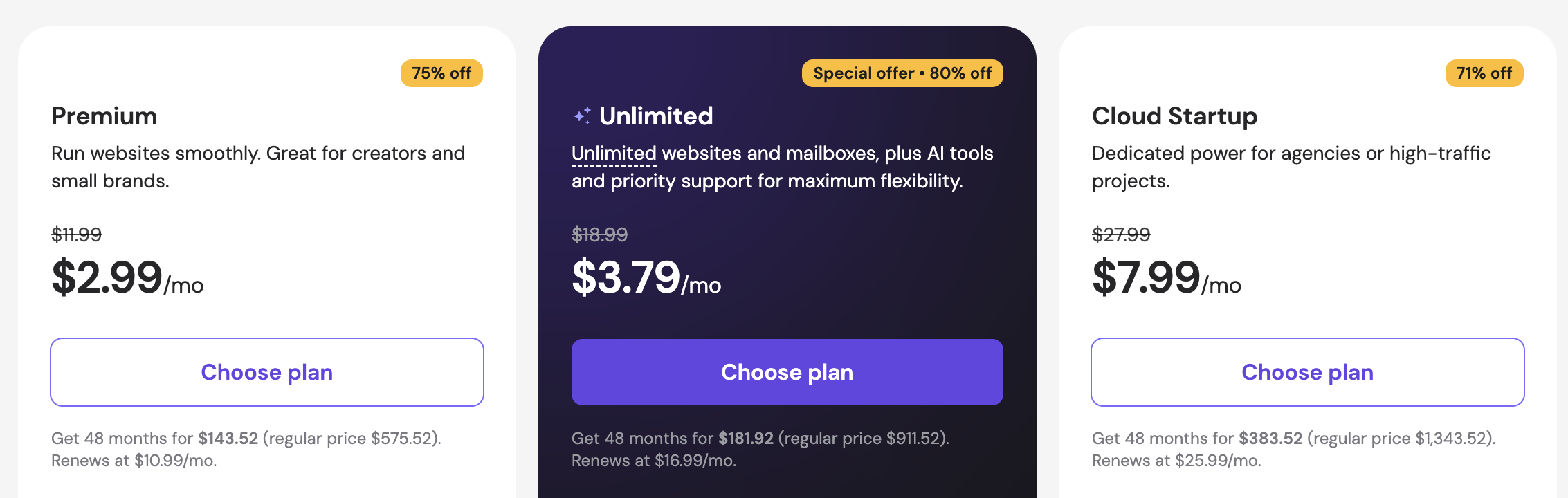 Hostinger Web Hosting Price and plans