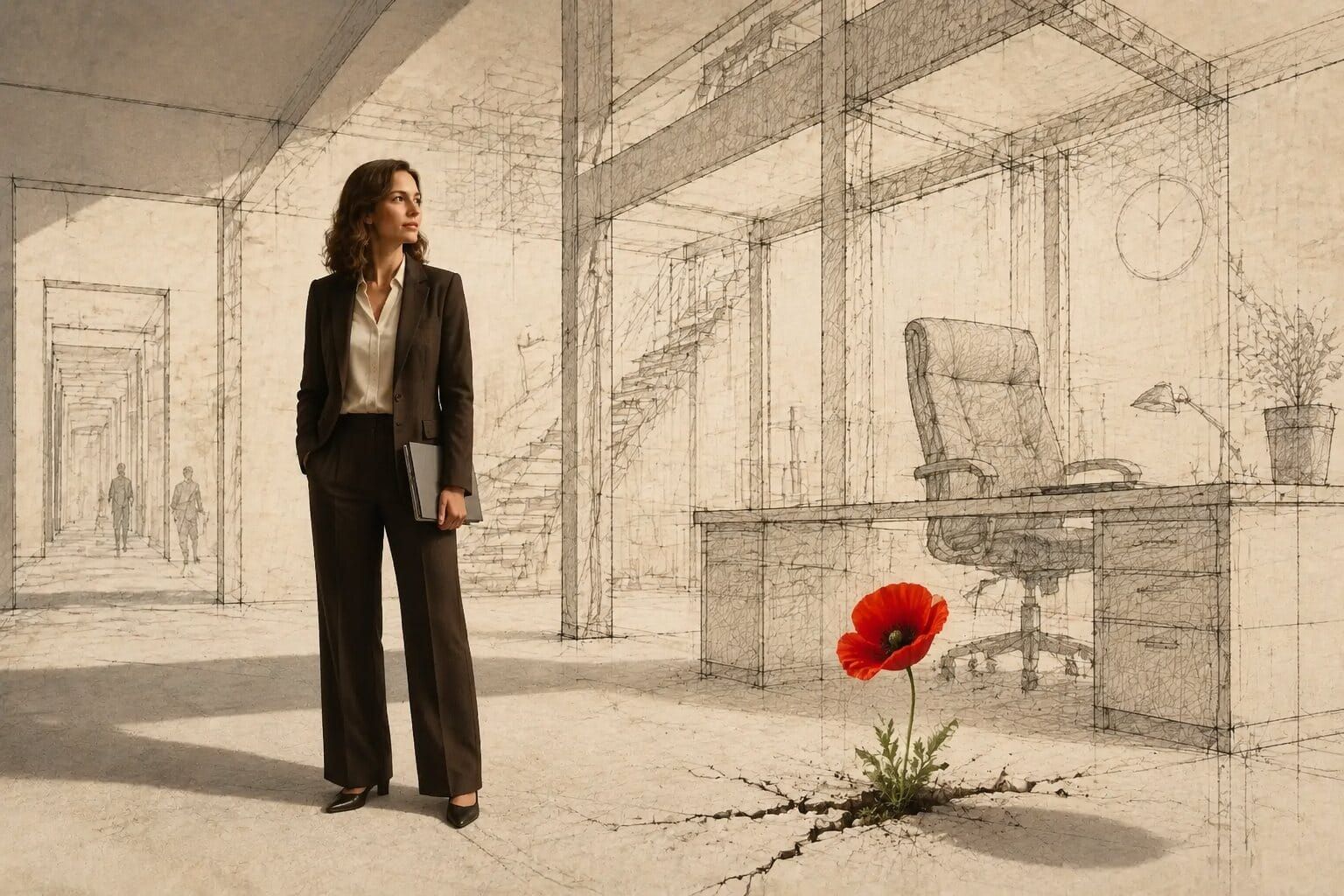 Le travail a un plan de construction, non un plafond de verre.