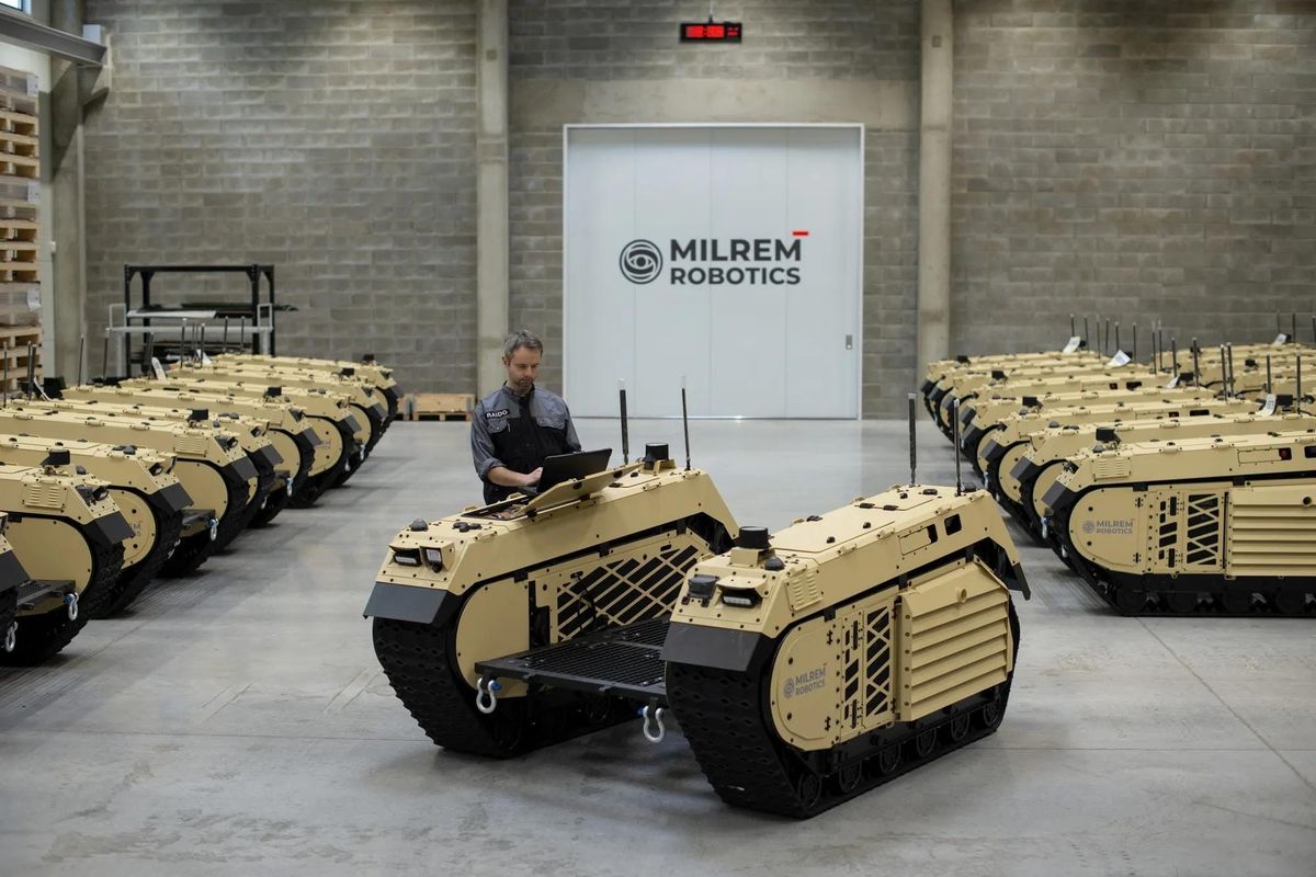 Milrem Robotics production facility in Tallinn Estonia