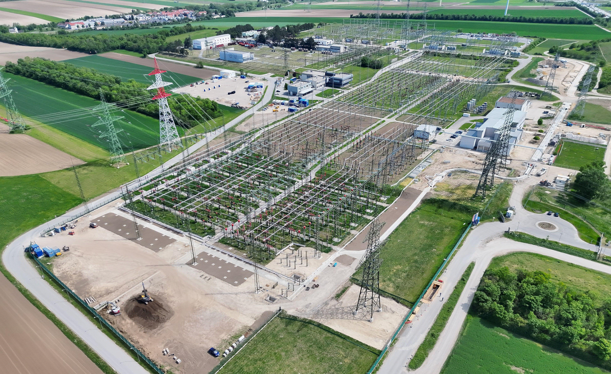 Wien-Südost electrical substation in Austria, site of the NETZWERK26 critical infrastructure security briefing.