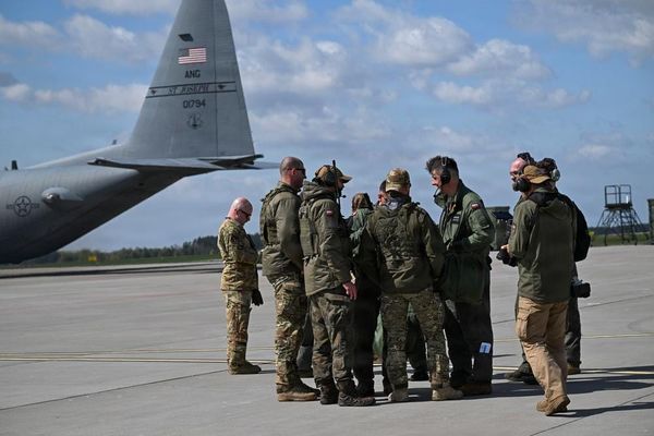 US Army personnel at Powidz Air Base as Poland seeks an expanded permanent American military presence