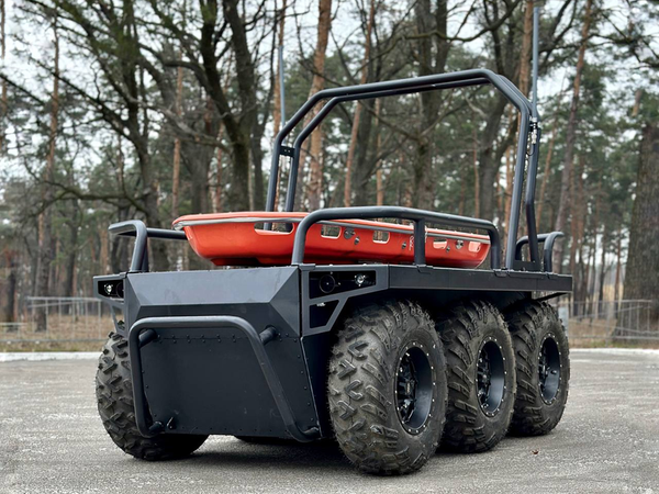 Ratel H unmanned ground vehicle developed by Ukrainian defense technology company Ratel Robotics