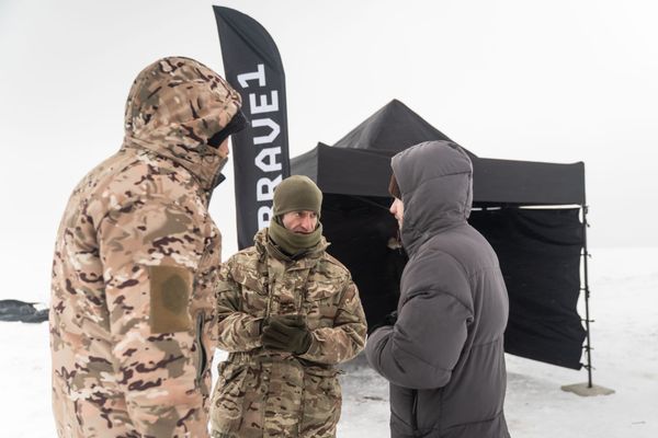 Occam Industries drones during autonomous systems field testing in Ukraine
