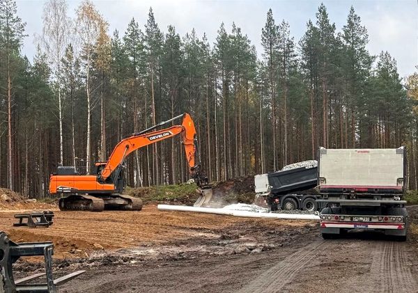 Site preparation and land clearing underway at SWEBAL’s planned TNT production facility in Nora, Sweden, ahead of construction of the new explosives manufacturing plant.
