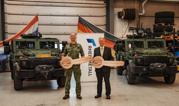 Rheinmetall Caracal 4x4 military air assault vehicle for the German and Dutch armed forces.