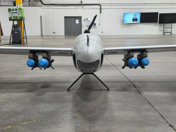 Quantum Systems Reliant long-range VTOL military drone.