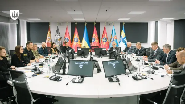 Ukrainian and Estonian defense officials meeting in Kyiv to discuss bilateral defense cooperation and military fortifications.