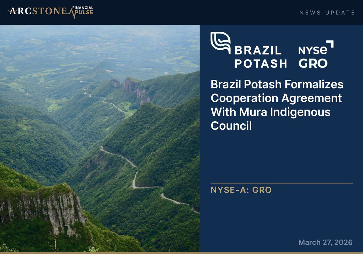 Brazil Potash Formalizes Cooperation Agreement With Mura Indigenous Council for Sustainable Development in Autazes