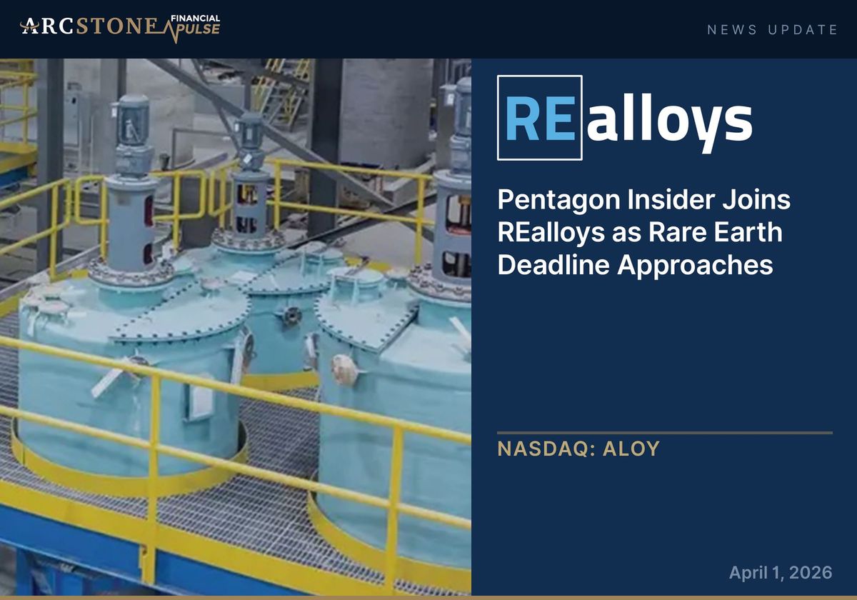 Pentagon Insider Joins REalloys as Rare Earth Deadline Approaches