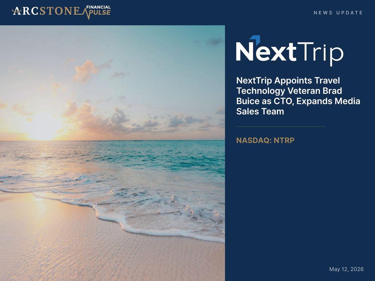 NextTrip Appoints Travel Technology Veteran Brad Buice as CTO, Expands Media Sales Team