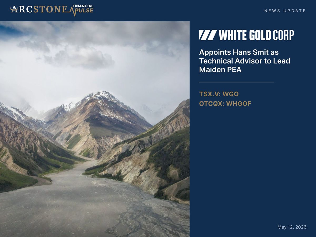 White Gold Corp. Appoints Hans Smit as Technical Advisor to Lead Maiden PEA
