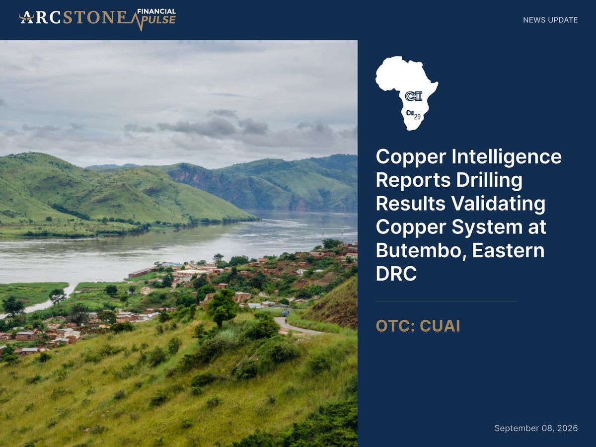 Copper Intelligence Reports Drilling Results Validating Copper System at Butembo, Eastern DRC
