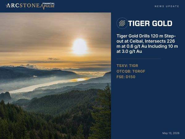 Tiger Gold Corp. Drills 120 m Step-out at Ceibal, Intersects 226 m at 0.6 g/t Au Including 10 m at 3.0 g/t Au