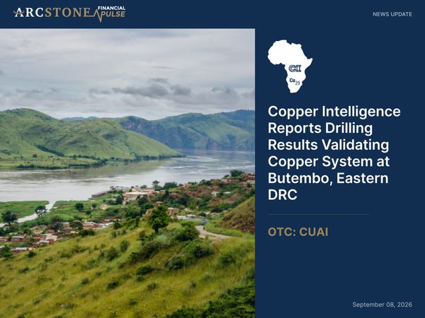 Copper Intelligence Reports Drilling Results Validating Copper System at Butembo, Eastern DRC